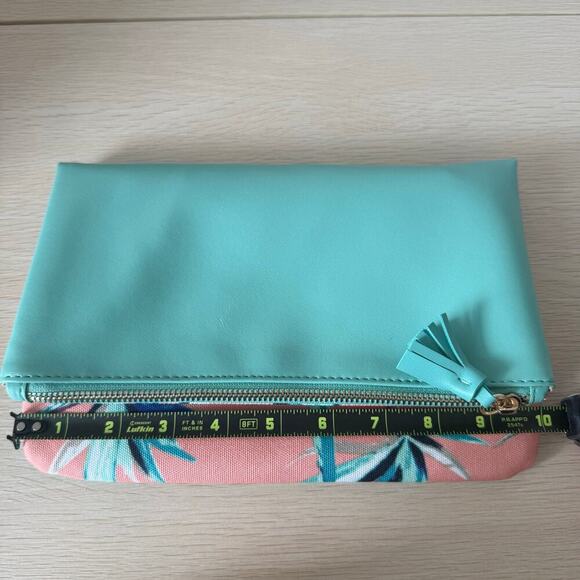 RACHEL PALLY | Anthropologie | Paradise Mint Reversible Foldover Envelope Clutch - Picture 3 of 10
